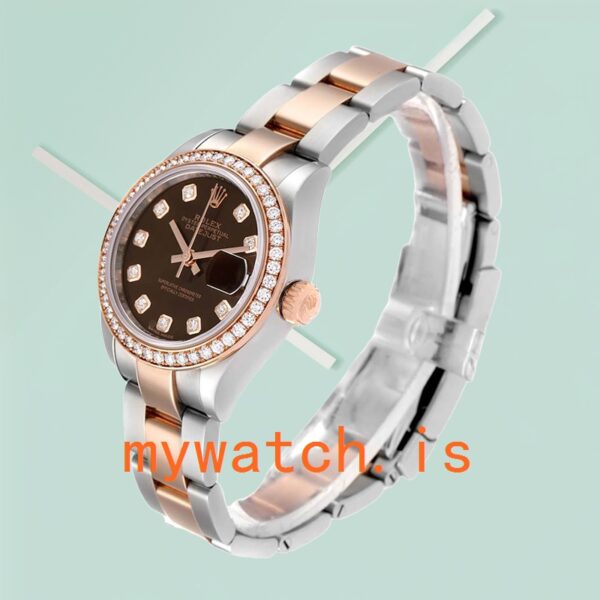 Rolex Datejust Ladies 28mm m279381rbr-0012 Chocolate Dial - Image 4