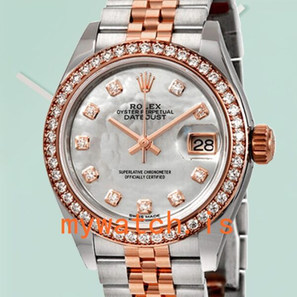 Rolex Datejust m279381rbr-0013 28mm Ladies Mother of Pearl Dial