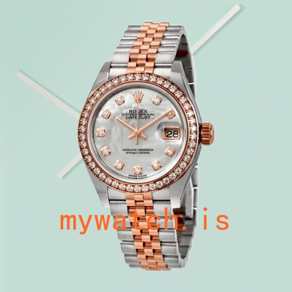 Rolex Datejust m279381rbr-0013 28mm Ladies Mother of Pearl Dial - Image 2