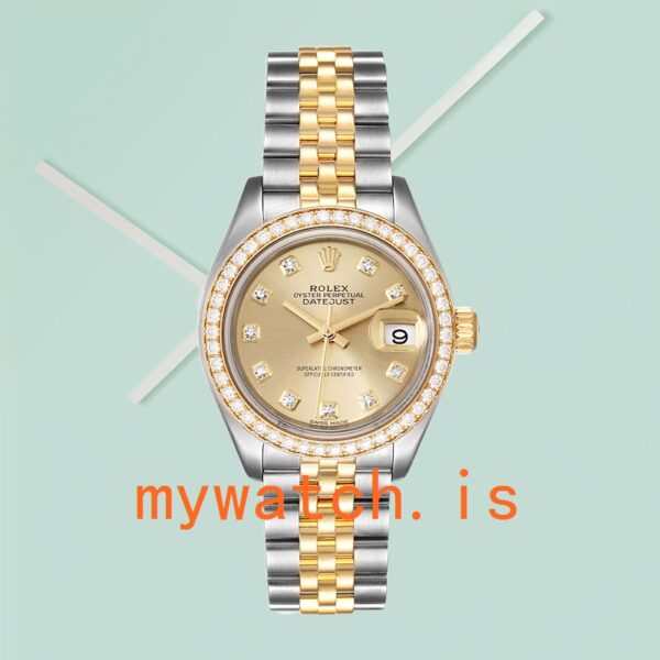 Rolex Datejust Ladies 28mm m279383rbr-0011 Diamond Bezel - Image 3