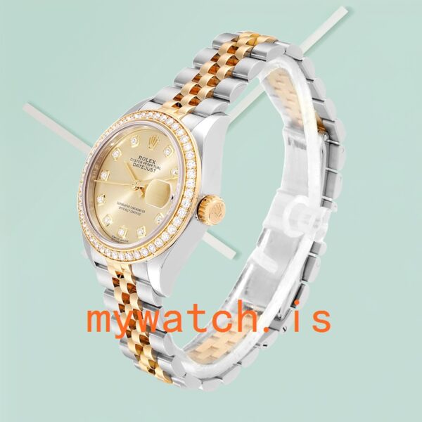 Rolex Datejust Ladies 28mm m279383rbr-0011 Diamond Bezel - Image 2