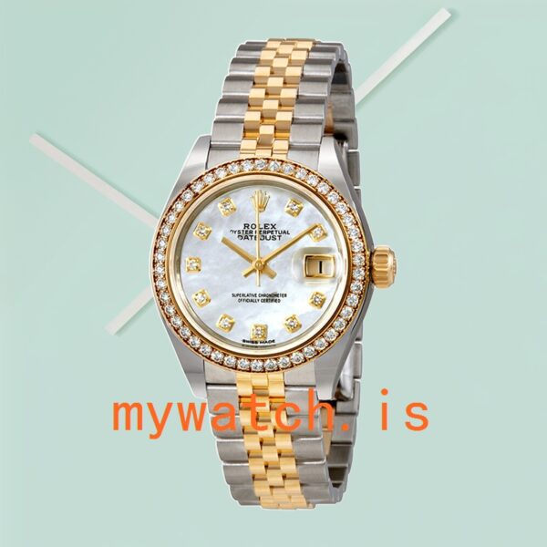 Rolex Datejust 28mm m279381rbr-0014 Ladies Silver-tone (Copy) - Image 2