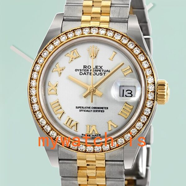 Rolex Datejust m279383rbr-0023 Ladies 28mm White Dial