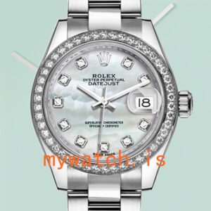 Rolex Datejust 28mm m279384rbr-0012 Ladies Silver-tone