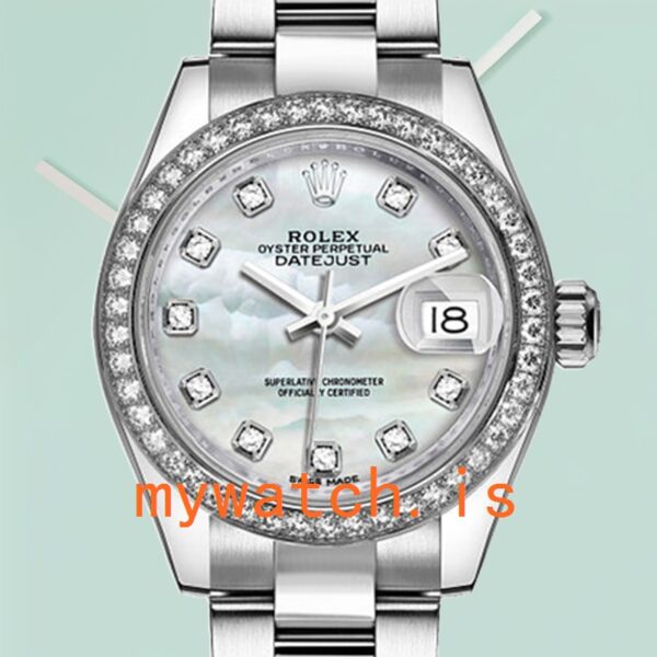 Rolex Datejust 28mm m279384rbr-0012 Ladies Silver-tone