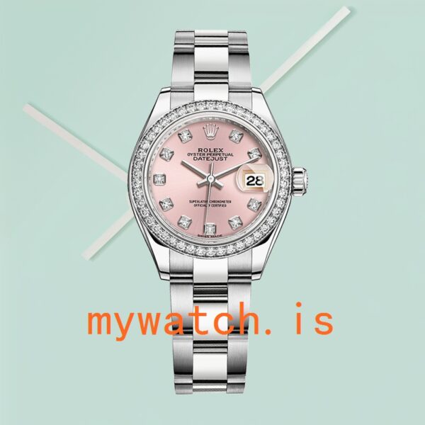 Rolex Datejust 28mm Ladies m279384rbr-0004 Automatic Oyster Bracelet - Image 2