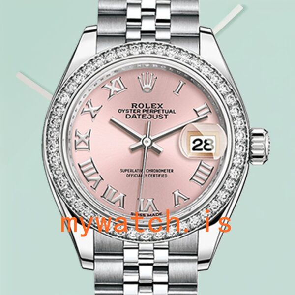Rolex Datejust m279384rbr-0005 Ladies 28mm Pink Dial