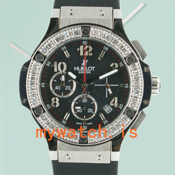 Hublot Big Bang Ladies 301.SM.1770.GR 38mm Rubber Band Silver-tone