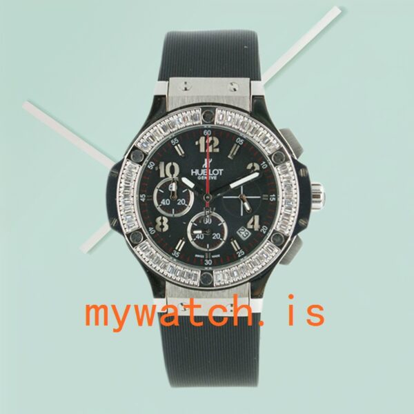 Hublot Big Bang Ladies 301.SM.1770.GR 38mm Rubber Band Silver-tone - Image 2