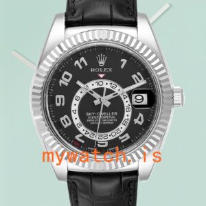 Rolex Sky-dweller 42mm Men’s 326139BKAL Black Dial Silver-tone