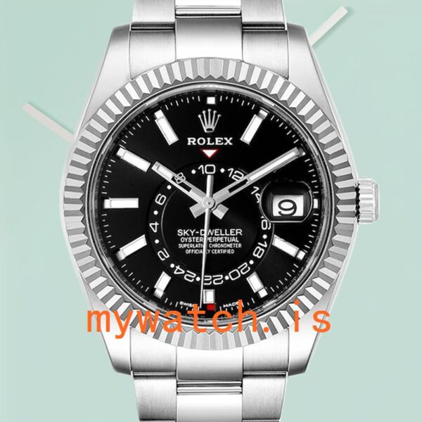 Rolex Sky-dweller m326934-0005 42mm Men’s Stainless Steel Black Dial - Image 3