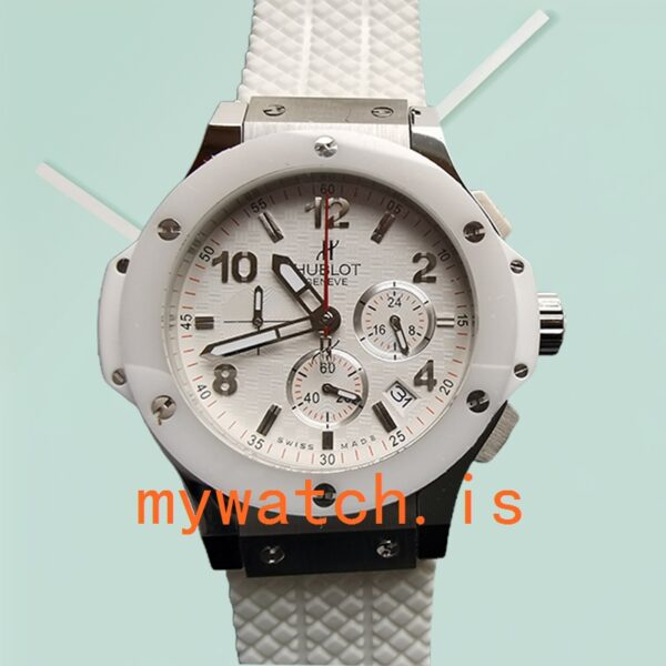Hublot Big Bang 342.SE.230.RW Men’s 44mm Ceramic bezel White Dial - Image 2