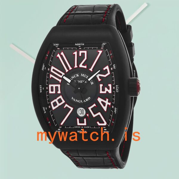 Franck Muller Vanguard Men’s 45SCBLKBLKWHT 45mm Titanium