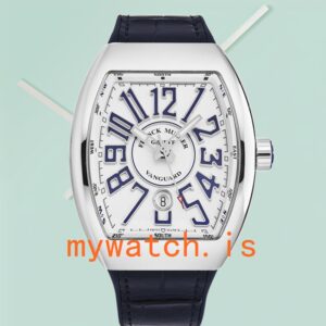 Franck Muller Vanguard Men’s 45SCWHTWHTBLU-1 45mm White Dial