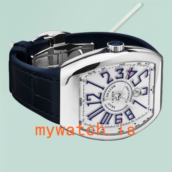 Franck Muller Vanguard Men’s 45SCWHTWHTBLU-1 45mm White Dial - Image 3