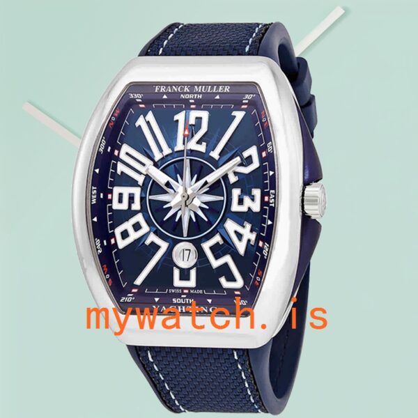 Franck Muller Vanguard 45mm Men’s 45SCYACHTBLU Blue Dial