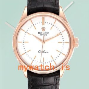 Rolex Cellini 39mm Men’s m50505-0021 Leather Strap