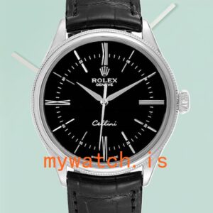 Rolex Cellini Men’s m50509-0006 39mm Leather Strap Automatic