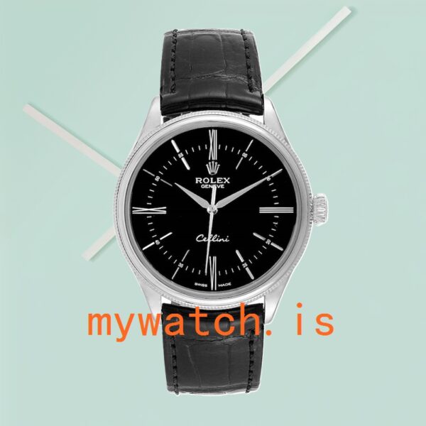 Rolex Cellini Men’s m50509-0006 39mm Leather Strap Automatic - Image 4