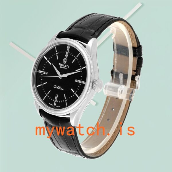 Rolex Cellini Men’s m50509-0006 39mm Leather Strap Automatic - Image 3