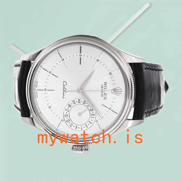 Rolex Cellini m50519-0006 39mm Men’s Leather Strap - Image 3