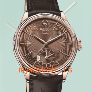 Rolex Cellini 39mm Men’s m50525-0015 Automatic Leather Strap