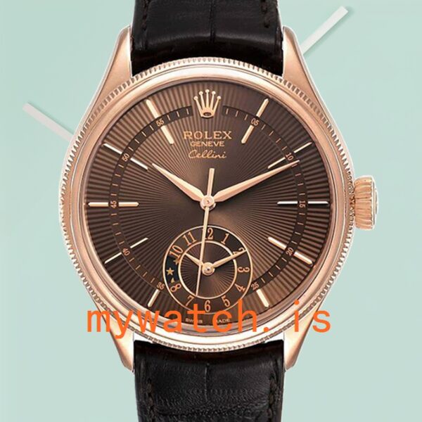 Rolex Cellini Men’s m50525-0016 39mm Stainless Steel Rose Gold-tone