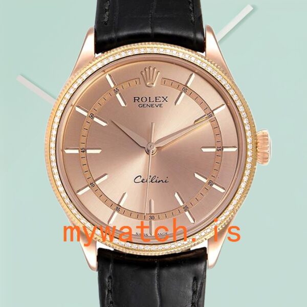 Rolex Cellini 39mm Men’s m50705rbr-0010 Rose Gold Dial
