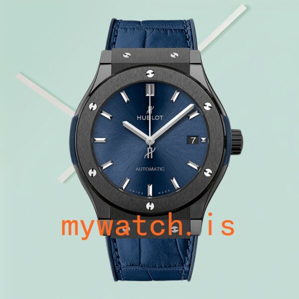 Hublot Classic Fusion 43mm/42mm/45mm Men’s 511.CM.7170.LR Blue Dial - Image 2