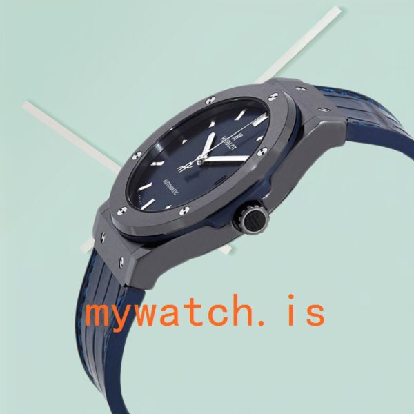 Hublot Classic Fusion 43mm/42mm/45mm Men’s 511.CM.7170.LR Blue Dial - Image 3