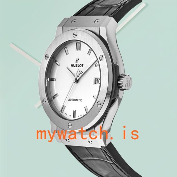 Hublot Classic Fusion Men’s 43mm/42mm/45mm 511.NX.2611.LR Stainless Steel White Dial - Image 3