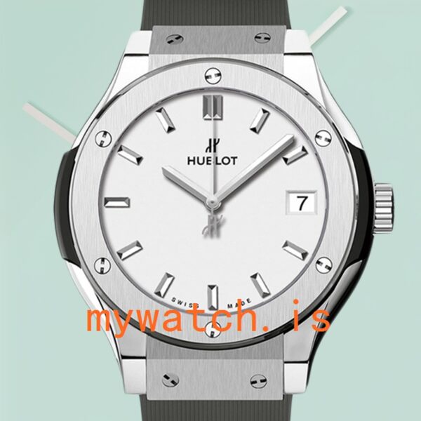 Hublot Classic Fusion 43mm/42mm/45mm 511.NX.2611.RX Men’s White Dial Silver-tone