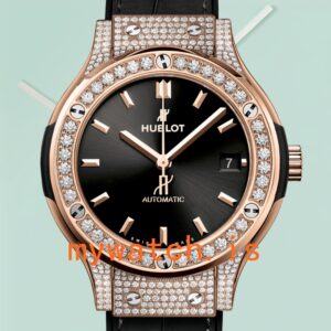 Hublot Classic Fusion Ladies 33mm 565.OX.1480.LR.1204 Diamond Rose Gold-tone