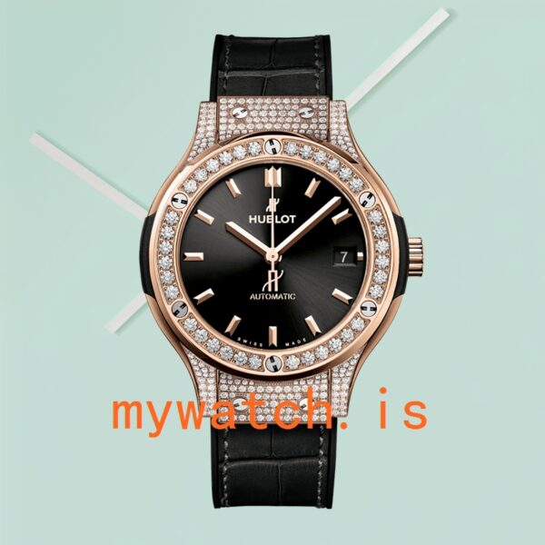 Hublot Classic Fusion Ladies 33mm 565.OX.1480.LR.1204 Diamond Rose Gold-tone - Image 2