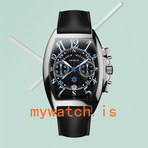 Franck Muller Mariner Men’s 8080 CC AT MAR-2 40mm Silver-tone - Image 2