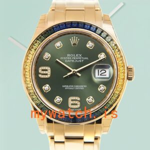 Rolex Pearlmaster 31mm Ladies 86348SABLV-42748 Green Dial