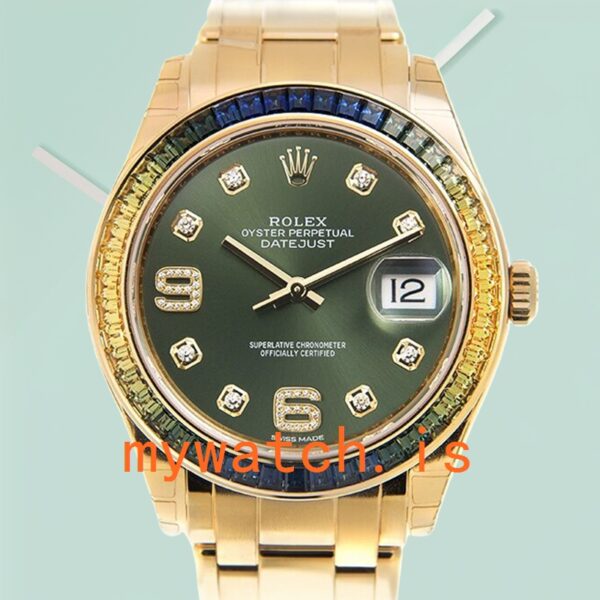 Rolex Pearlmaster 31mm Ladies 86348SABLV-42748 Green Dial