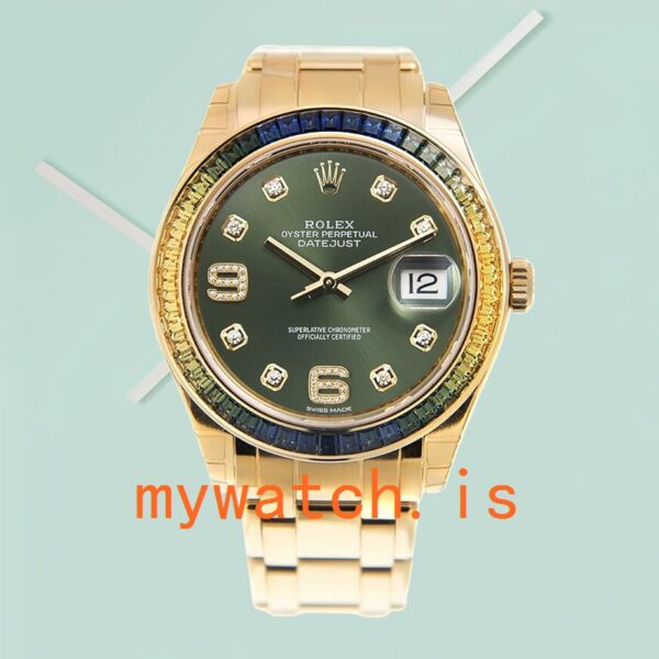 Rolex Pearlmaster 31mm Ladies 86348SABLV-42748 Green Dial - Image 5