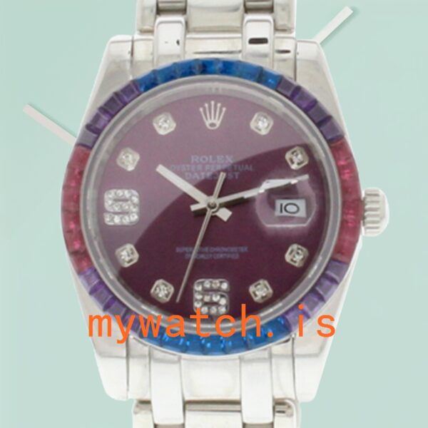 Rolex Pearlmaster 86349SAFUBL-42749 Ladies 31mm Diamond Bezel Bracelet