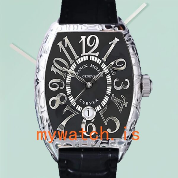 Franck Muller Cintrée Curvex Unisex 8880 CC AT-2 40mm Silver-tone