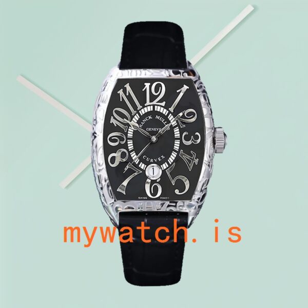 Franck Muller Cintrée Curvex Unisex 8880 CC AT-2 40mm Silver-tone - Image 2