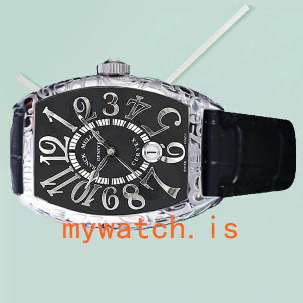 Franck Muller Cintrée Curvex Unisex 8880 CC AT-2 40mm Silver-tone - Image 3