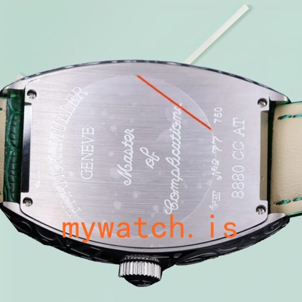 Franck Muller Cintrée Curvex 40mm 8880 CC AT Unisex Green Dial Silver-tone - Image 4