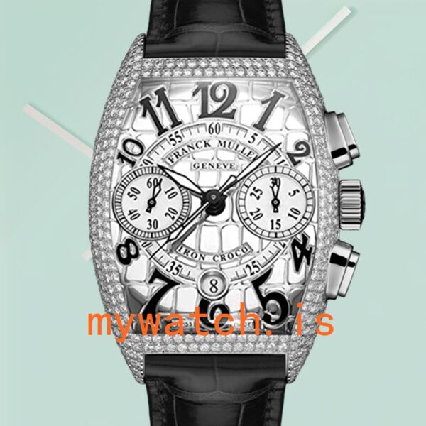 Franck Muller Croco Men’s 8880 CC-AT-IRO-CRO-1 40mm Silver Dial Automatic
