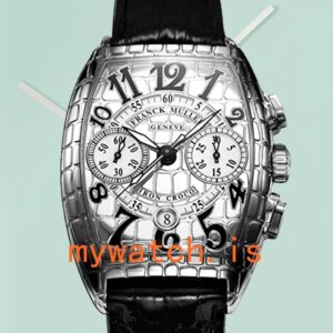Franck Muller Croco Men’s 40mm 8880 CC-AT-IRO-CRO Silver Dial Silver-tone