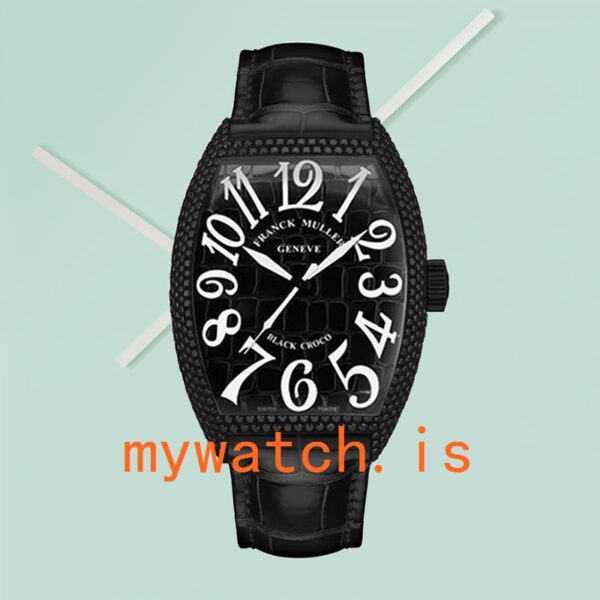 Franck Muller Croco 8880 CH-BLK-CRO-1 Men’s 40mm Black-tone Automatic - Image 2