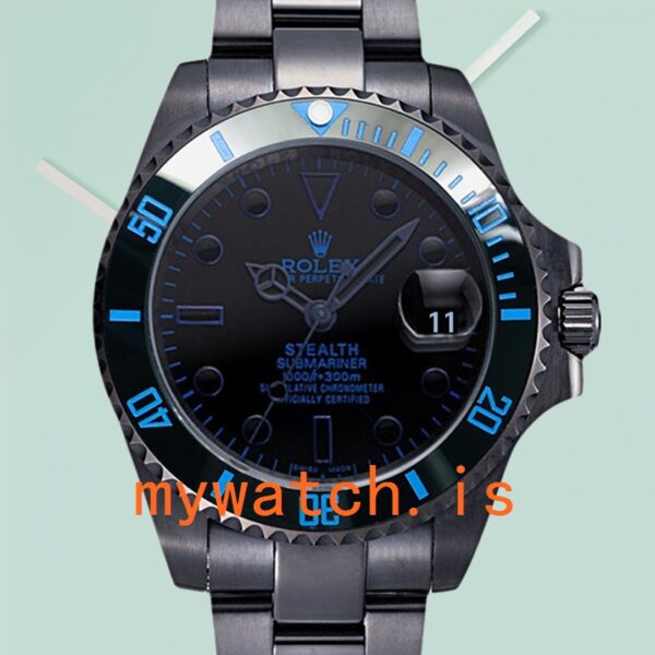 Rolex Submariner Men’s 40mm BLSTEALTH Automatic Black Dial