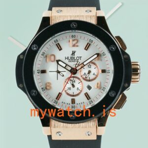 Hublot Big Bang 44mm Men’s BigBangW001 White Dial Rose Gold-tone