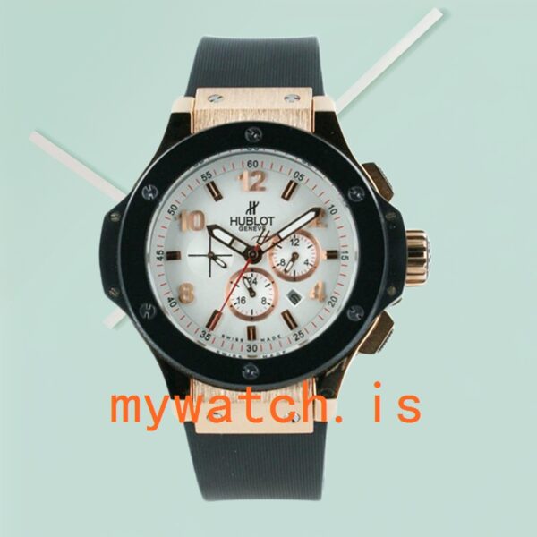 Hublot Big Bang 44mm Men’s BigBangW001 White Dial Rose Gold-tone - Image 3