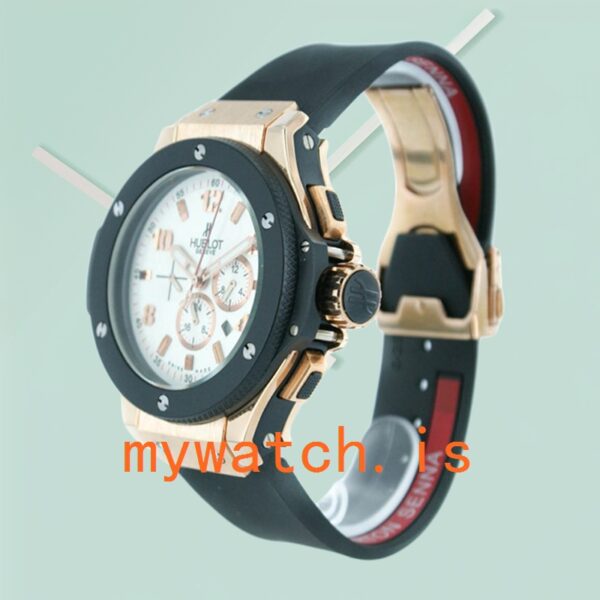 Hublot Big Bang 44mm Men’s BigBangW001 White Dial Rose Gold-tone - Image 2